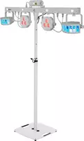 EUROLITE rinkinys LED KLS Laser Bar FX šviesos efektų setas baltas + BPS-2 garsiakalbio stovas baltas 20000920