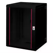 ROLINE 19 inch sieninis spintinis tinklo spintelė Pro 16U 600x600 GxS dviejų dalių pasukama juoda (26.21.0183)