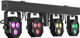 EUROLITE LED KLS-402 kompaktinis šviesų rinkinys AIR su 4 RGB/WW prožektoriais ir AirW belaidžiu DMX