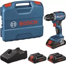 Bosch GSR 18V-45 Professional 18V akumuliatorinis gręžtuvas-suktuvas su 3x 2.0Ah Li-Ion baterijomis, 45 Nm bešepetėliu, L-BOXX 102, įkrovikliu 0615A5002N