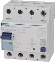 DOEPKE DFS4 040-4/0,03-B SK B tipo liekamosios srovės apsauginis įtaisas 4 polių 40A 30mA 230/400V AC 9134988