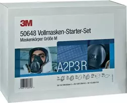 3M viso veido kaukė 6000 serijos vidutinio dydžio su A2P2 filtrais (DE272919916)