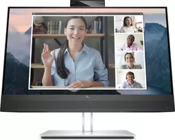 HP E24Mv G4 23,8 colio Full HD IPS monitorius su 5MP kamera, USB-C doku ir 65W galios tiekimu - juodas ir sidabrinis 195122021795