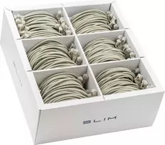 Wirewin SLIM-LS-K6A 3.0 36 Cat6A plonas Ethernet tinklo kabelis, 3m, U/FTP, pilkas, 36 vnt.