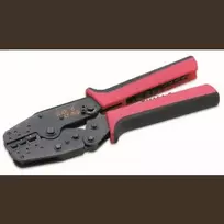 Cimco 5 dalių presavimo replių rinkinys su keičiamais antgaliais izoliuotiems ir neizoliuotiems jungiamiesiems elementams, 0,5-6 mm², Click 'n' Crimp 106002
