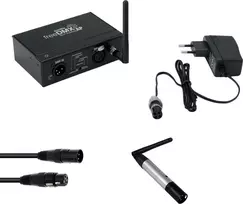 EUROLITE rinkinys freeDMX AP Wi-Fi sąsaja + QuickDMX belaidis siųstuvas + DMX kabelis 20000870