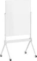 SpeaKa Professional Stiklinė magnetinė lenta SP-MMW-001 904 x 1103 mm balta su dėklu ir magnetukais ant ratukų