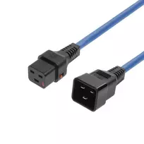 MicroConnect MC-C19C20LOCK-1M-B fiksuojantis IEC maitinimo laidas C20 į C19 1m juodas