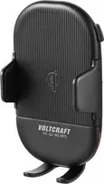 VOLTCRAFT VC-Qi-WCM15 Qi belaidis automobilinis laikiklis su 15W greituoju įkrovimu, 55-89mm, automatinis suspaudimas, juodas