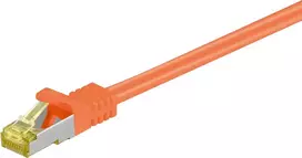 Wentronic Cat.7 S/FTP tinklo kabelis, RJ45 male to male, 25 m, auksuoti kontaktai, 10Gbps, juodas 91669
