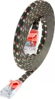 SLIM Wirewin Tough STP Cat6 U/FTP tinklo pataisos kabelis, raudonas, 5 m, 10Gbps, 250 MHz, plonas profilis, RJ45 PKW-TOUGH-STP-K6 5.0 RT