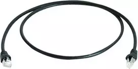 Telegärtner 100008948 CAT 5e F/UTP RJ45 tinklo kabelis, 7,5 m, juodas, atsparus liepsnai, su apsauga nuo perlenkimo