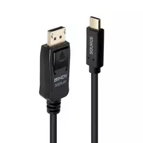 LINDY 1m USB Type C į DisplayPort 4K60 adapterio kabelis su HDR (43500)