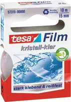 tesa Film Crystal Clear universali lipni juosta, 10 ritinėlių, 15 mm x 10 m, PP plėvelė, atspari plyšimui