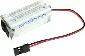 Panasonic eneloop NiMH baterijų paketas 4xAAA 4,8V 750mAh su kabeliu ir kištuku 124005