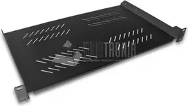 Wirewin 19 colių stovo lentyna, juoda, 280 mm gylio (SHELF 280 BL)