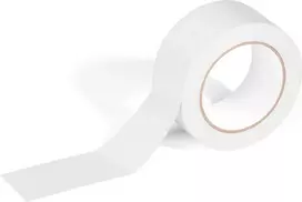 DURABLE DURALINE BASIC Žymėjimo juosta 50 mm x 30 m, balta, lipni PVC, atspari plyšimui ir trinčiai 104402