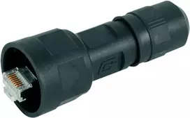 Telegärtner STX V1 RJ45 kištukų rinkinys, plastikinis, 1 variantas, tiesus, 8P8C, juodas, J80026A0009, 1 vnt.