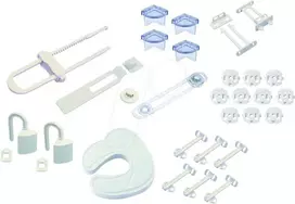 Olympia BS 877 Starter Kit kūdikių saugumo belaidė signalizacijos sistema su GSM rinkikliu, 868 MHz, 100 dB sirena, 2 durų/langų jutikliais, judesio detektoriumi, nuotolinio valdymo pulteliu