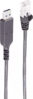 SHIVERPEAKS BS13-52155 USB-A į RJ45 Gigabit Ethernet tinklo adapterio kabelis, 1,5 m, juodas