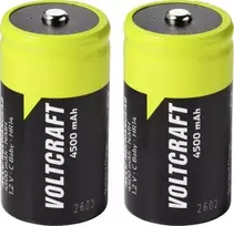 VOLTCRAFT Baby (C) NiMH akumuliatoriai 4500 mAh 1,2 V, paruošti naudoti, 2 vnt. VC-17275485