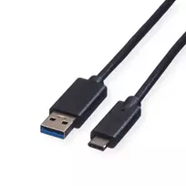 ROLINE GREEN USB 3.2 Gen 1 kabelis, USB A į C, ST/ST, juodas, 3 m 11.44.9013