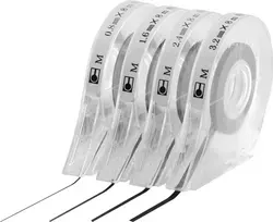 MAGNETOPLAN HOLTZ Zeichenband lipni žymėjimo juosta, juoda, 1,6 mm x 8 m, skirta lentoms ir planavimo lentoms (40102)
