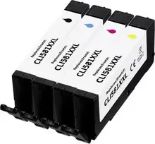 Renkforce suderinamų rašalo kasečių rinkinys Canon CLI-581 XXL juoda, žydra, purpurinė, geltona (RF-6953996)