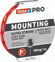 tesa Mounting PRO Ultra Strong 66792-00001-00 tvirtinimo juosta, balta, 5 m x 19 mm, 1 ritinys
