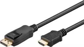 Wentronic Goobay DisplayPort į HDMI kabelis 1,8 m 4K UHD aktyvus adapteris 80521