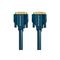 CLICKTRONIC DVI-D Dual Link kabelis 2m – auksuoti kontaktai, dvigubas ekranavimas, WQXGA 2560x1600