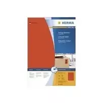 HERMA Special 4402 Permanentios matinės raudonos A4 popieriaus etiketės – 100 lapų (100 etikečių)