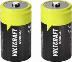 VOLTCRAFT Mono (D) NiMH akumuliatorius 10000 mAh 1,2 V, paruoštas naudoti, 2 vnt. VC-17275505