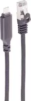 SHIVERPEAKS USB-C į Gigabit Ethernet adapterio kabelis, 2m, aliuminis, juodas (BS14-51035)