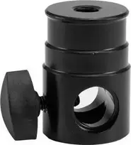 EUROLITE TV Spigot Adapter 16 mm su M10 sriegiu – tvirtas plieninis adapteris iki 15 kg