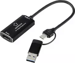 Renkforce RF-4KVC-100 vaizdo įrašymo sistema USB Plug and Play 4K HDMI į USB 3.0 Full HD 1080p60 vaizdo įrašymo plokštė RF-6048350