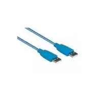 EXSYS EX-K1610-3 USB 3.2 Gen 1 kabelis, USB-A male to USB-A male, 3 m, mėlynas