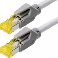 TECLINE Dätwyler S/FTP Cat 6a tinklo kabelis, PiMF, LSZH, pilkas, 5 m, Hirose TM31 jungtys, 1200 MHz 78005