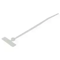 TECLINE kabelių rišiklis su skersiniu ženklinimo lauku, 110 x 2,5 mm, natūralus, 100 vnt. paketas 690110B