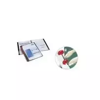 DURABLE DURALOOK® EASY PLUS A4 dokumentų segtuvas su 20 kišenėmis, juodas 242701