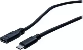 EXERTIS CONNECT USB 3.1 Gen 1 USB-C prailginimo kabelis, vyriškas į moterišką, 2 m, 5Gbit/s, juodas 150341