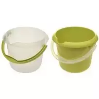 keeeper Mika apvalus valymo kibiras, 5 L, permatomas, ergonomiška rankena, integruota matavimo skalė 1170500100000