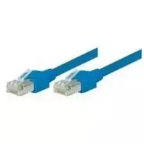 TECLINE Dätwyler tinklo kabelis S/UTP, Cat 5e, mėlynas, 1,0 m, itin lankstus, su Hirose TM11 jungtimis (71901B)