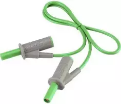 VOLTCRAFT Itin Lankstus Saugos Matavimo Laidas [4 mm Lamenelinis Kištukas - 4 mm Lamenelinis Kištukas] 0,5 m Žalias MSB-501 10 A (VC-8063525)
