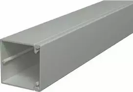 OBO BETTERMANN WDK60060GR kabelių kanalas 60x60x2000mm pilkas PVC su perforuotu dugnu 6025668