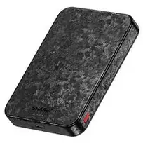 SHARGE CarbonMag 10K belaidis maitinimo blokas, 10,000mAh, Qi2 15W, USB-C 20W, juodas YDD-SG-C2TXWCX-HEI