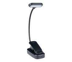 Grundig - įkraunama LED stalinė lempa su spaustuku LED/5V 400 mAh juoda
