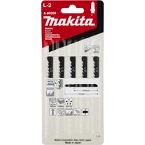 Siaurapjūklio peiliukai Makita L-2 A-86309 medienai ir plastikui, 5 vnt.