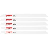 Tiesinio pjūklo geležtės metalui Makita P-04983 BIM 280 mm 10 TPI, 5 vnt.