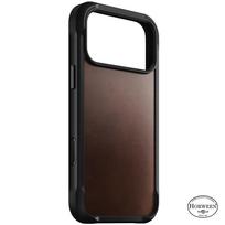 Nomad Rugged odinis dėklas, rustic brown (Horween) – iPhone 18 Pro Max/17 Pro Max
